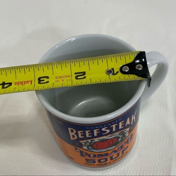 Campbell Soup 125th Anniversary Condensed Beef Steak Tomato Soup Coffee Mug - Picture 9 of 9